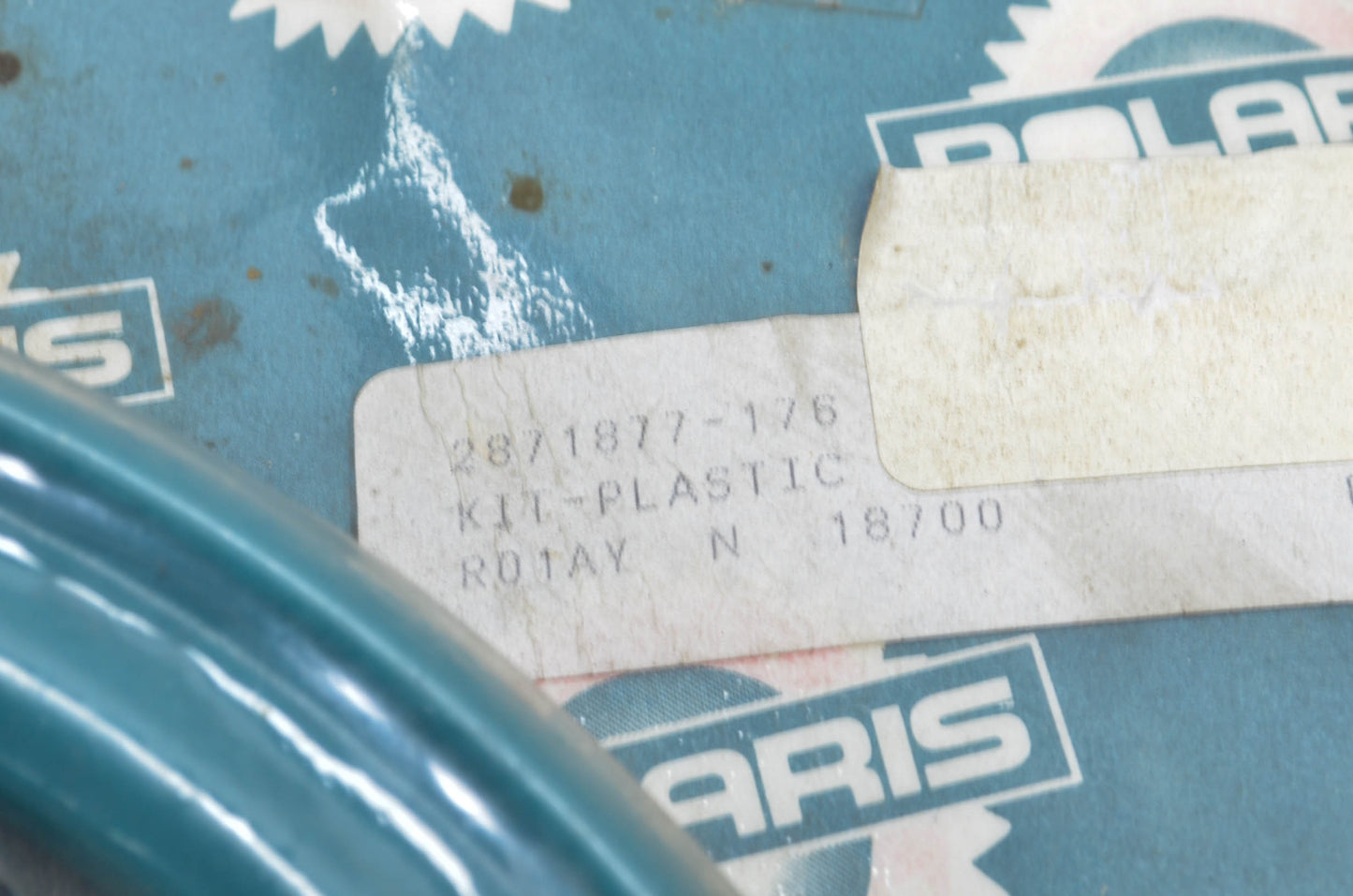 OEM Polaris 2871877-176 Teal Ski Toe Tip Kit NOS