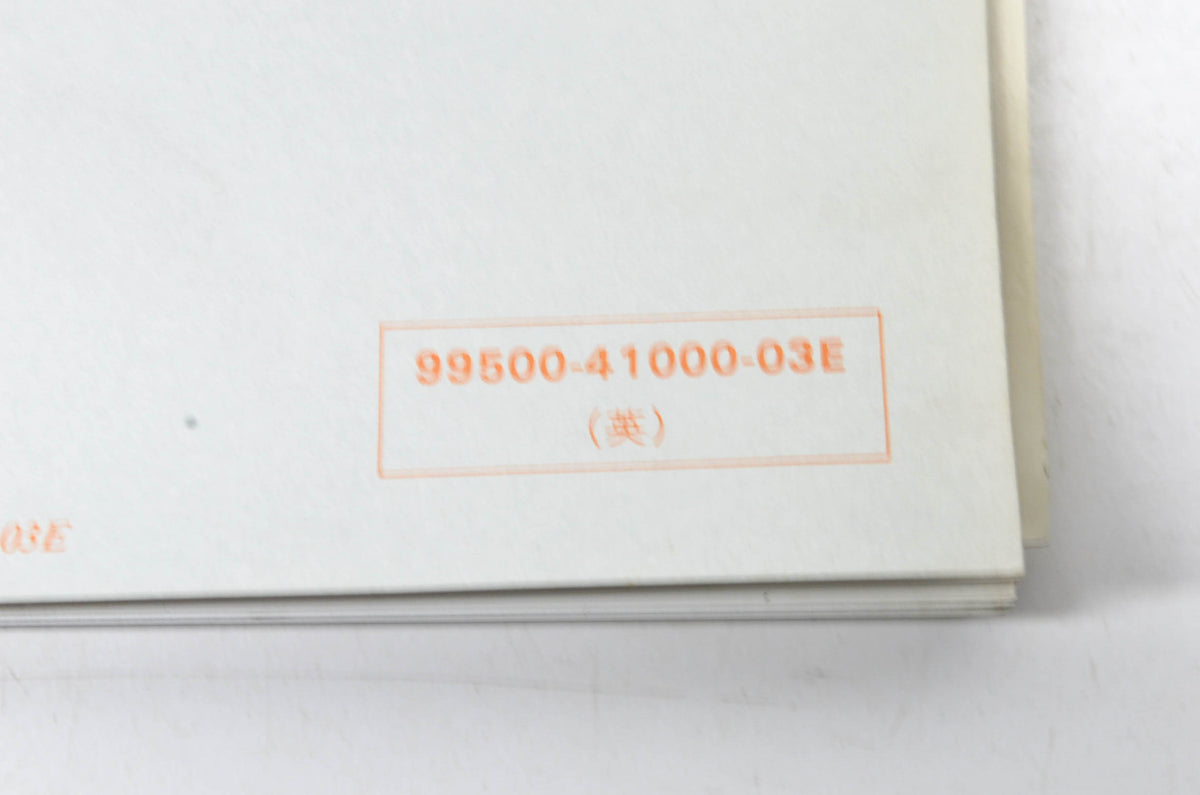 OEM Suzuki 99500-41000-03E DR/SP125 1982-8 Serv. Manual
