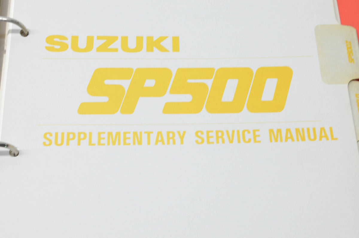 OEM Suzuki 99500-45002-03E DR500 Service Manual w/ Supplements