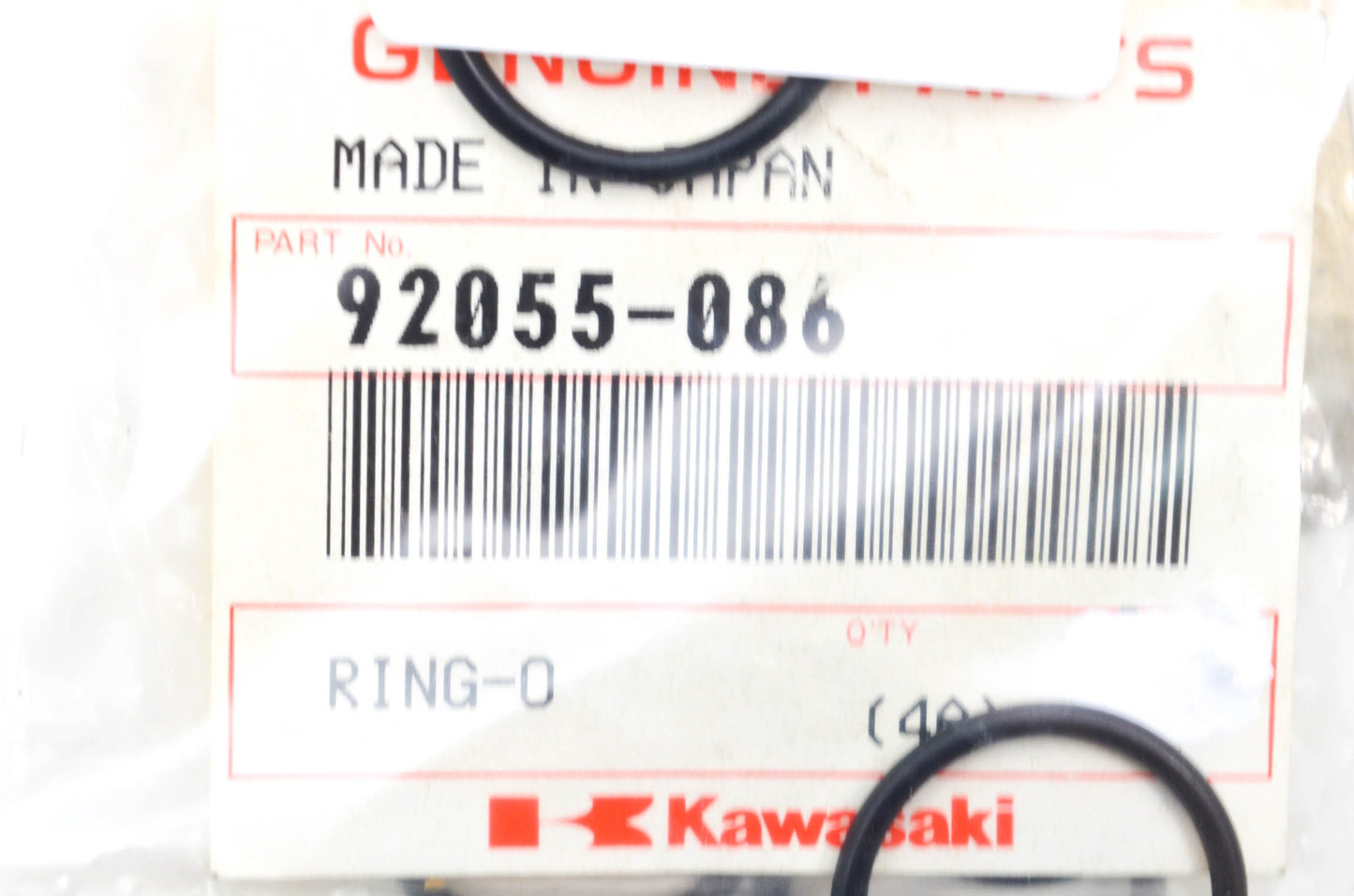 OEM Kawasaki 92055-086 O-Ring NOS