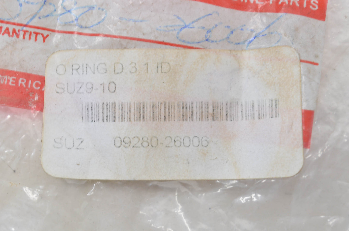 OEM Suzuki 09280-26006 O-Ring D:3.1 ID NOS