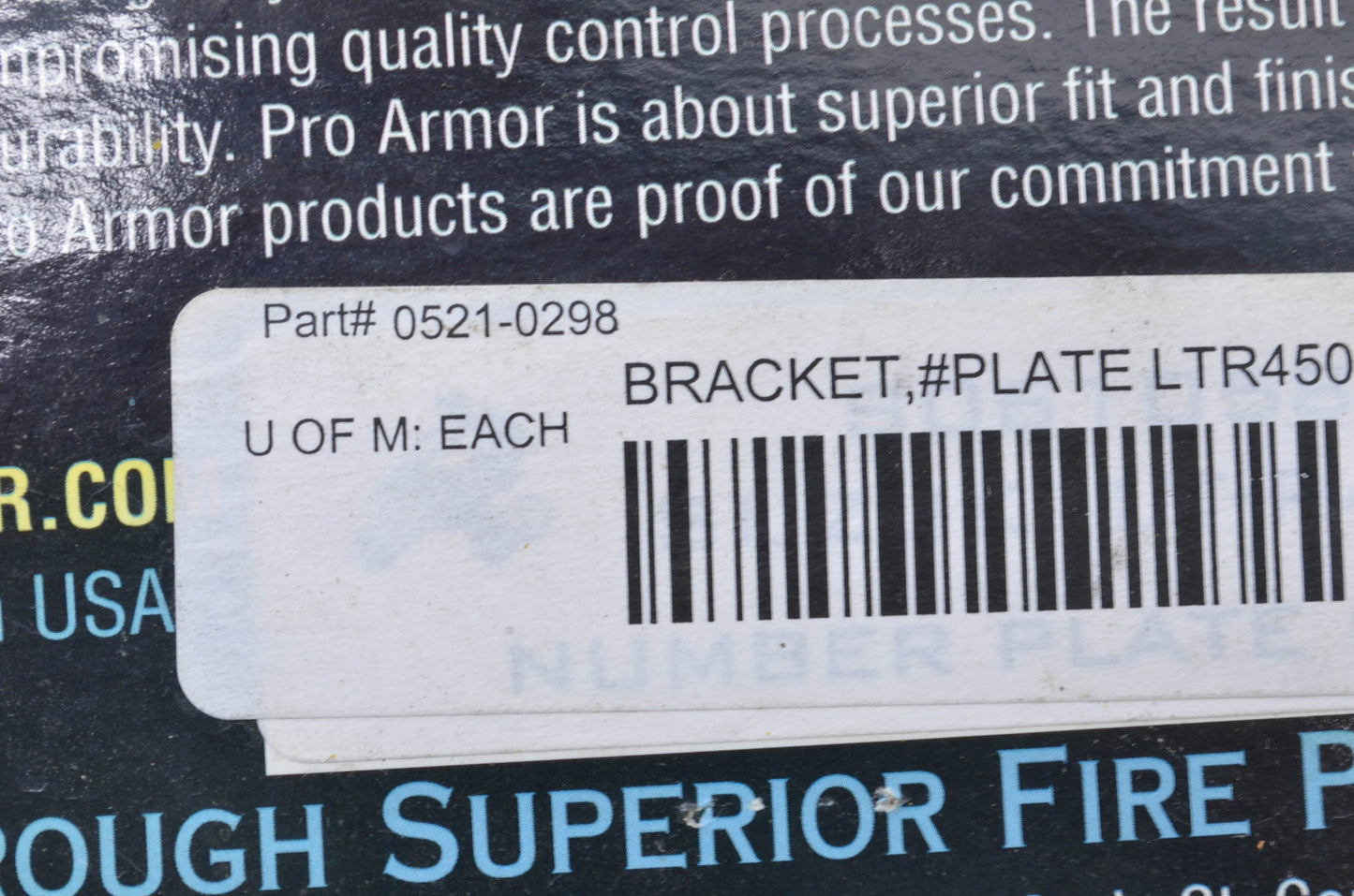Suzuki LTR450 Rear Number Plate Mount Kit NOS