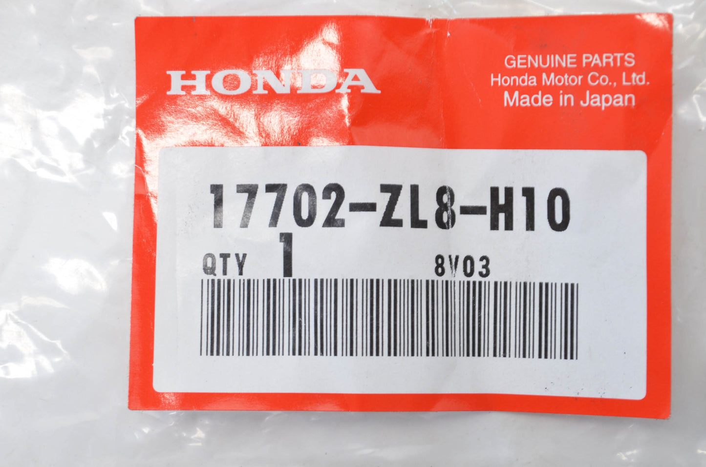 OEM Honda 17702-ZL8-H10 Fuel Tube NOS