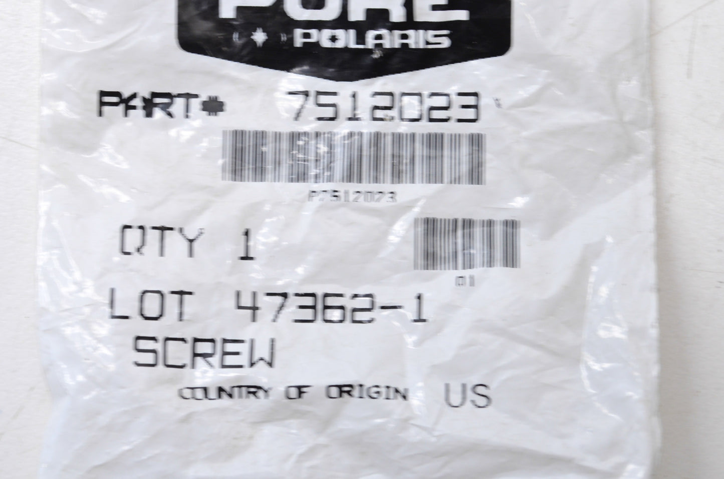 OEM Polaris 7512023 Screw NOS