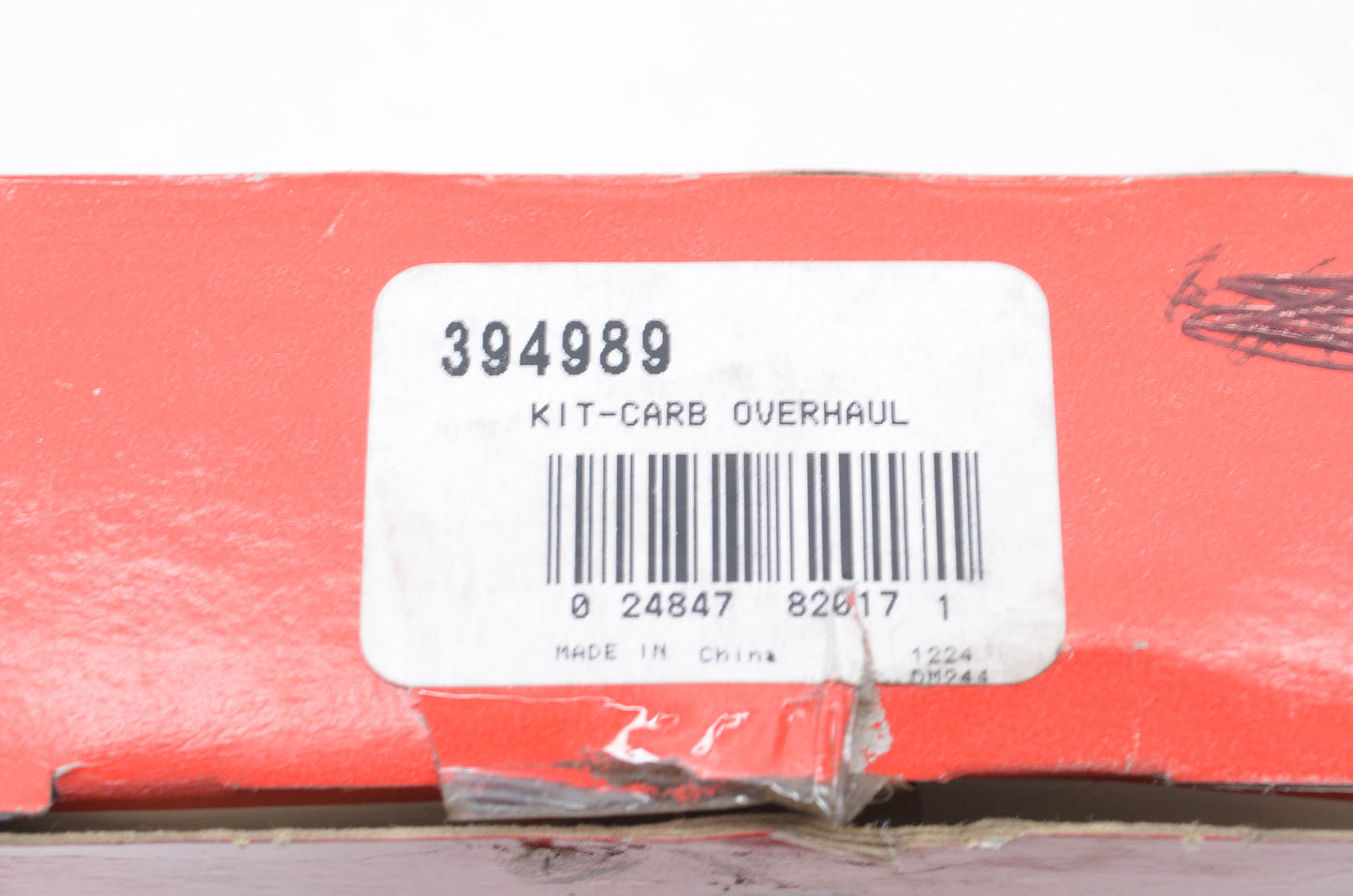 OEM Briggs & Stratton 394989 Carburetor Overhaul Kit NOS