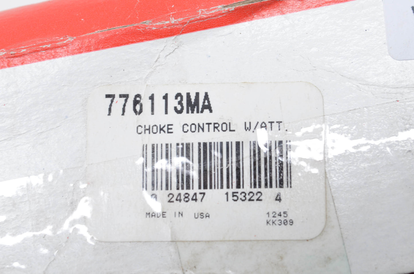 New OEM Briggs & Stratton Choke Control Cable w/ Attachment NOS
