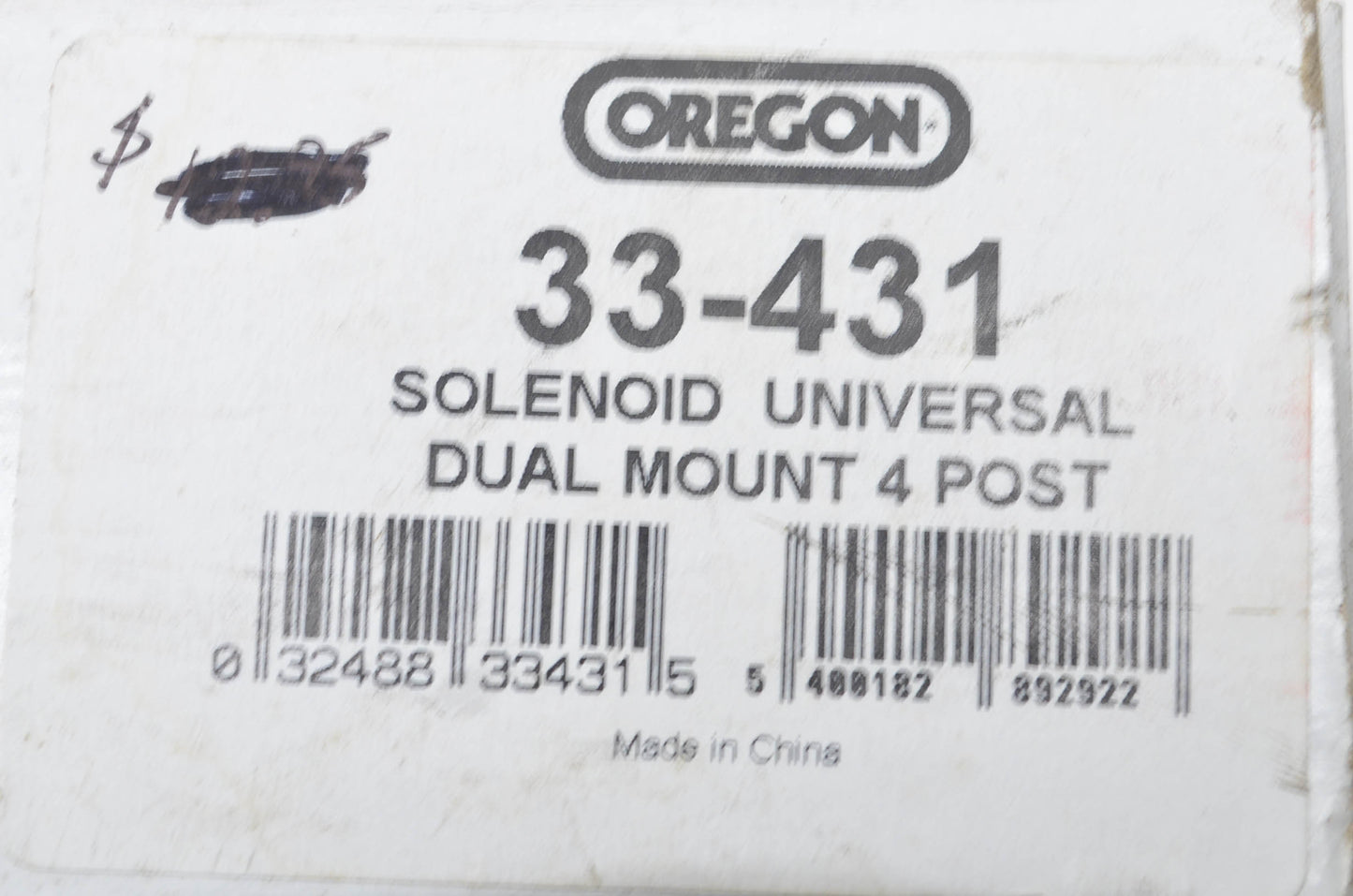 New Oregon 4 Post Universal Solenoid Starter NOS