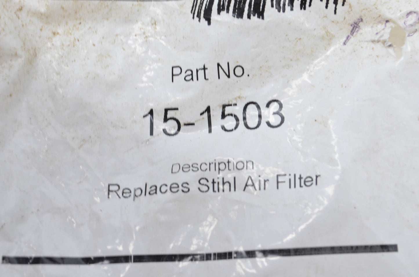 Dealer's Choice 15-1503, 4134-141-0300, 11659 Red Air Filter NOS