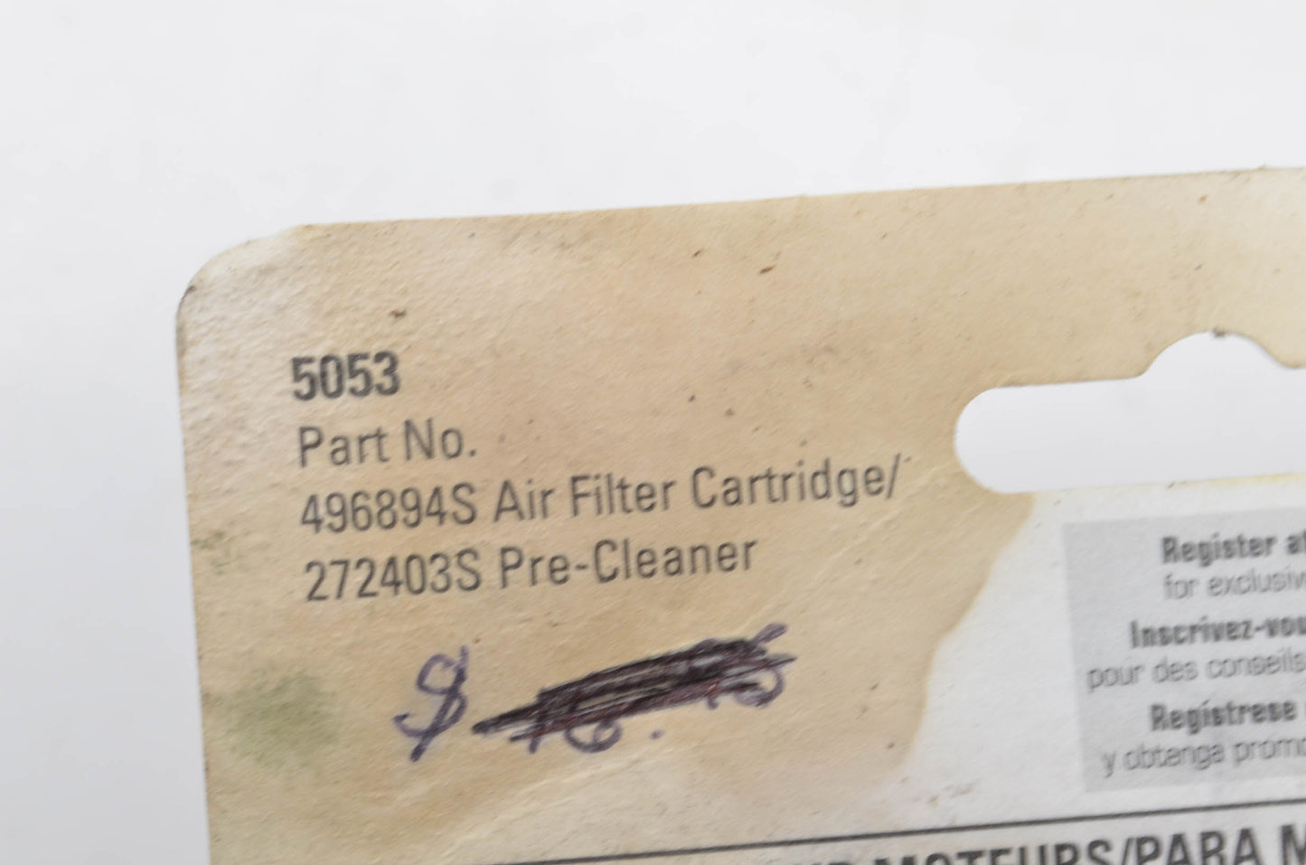 Air Filter Kit NOS