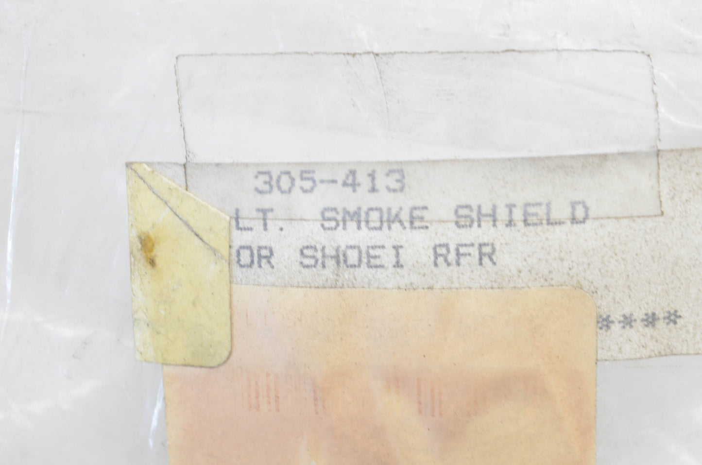 New SHOEI CX0-2 RFR Light Smoke Face Shield NOS