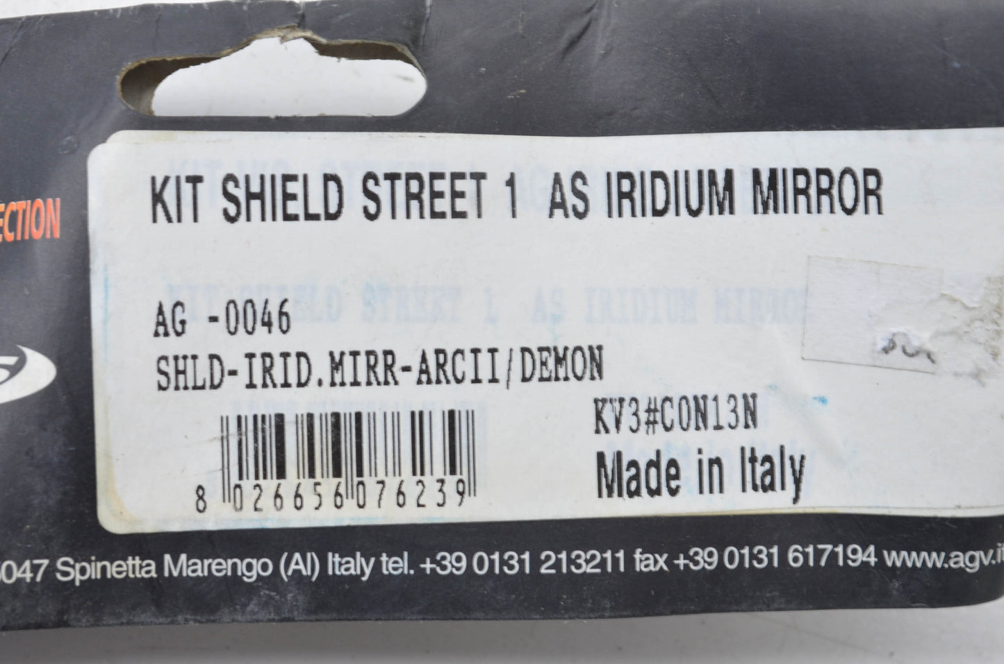 AGV AG-0046 Iridium Mirror Arcii-Demon Face Shield NOS