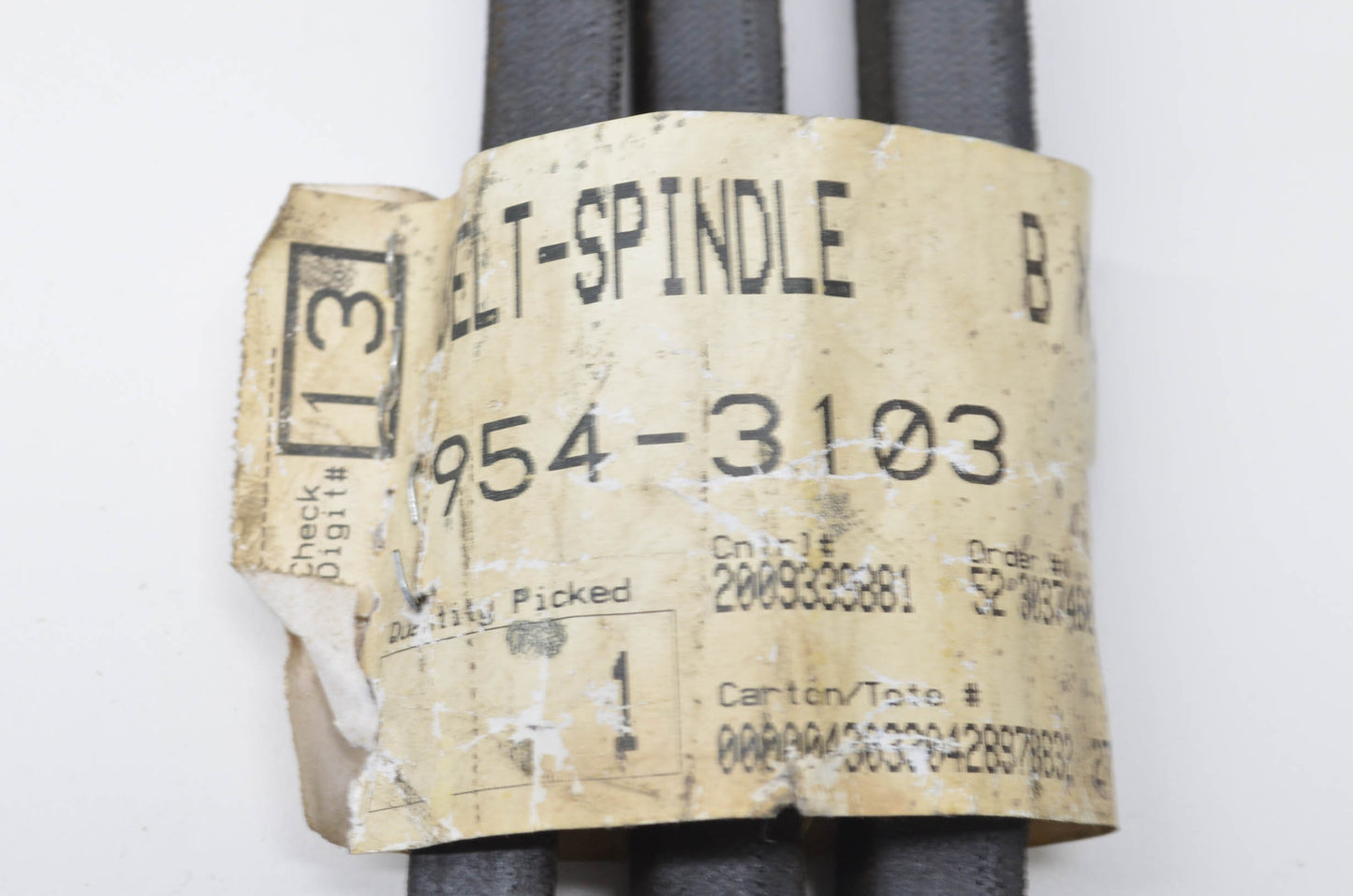MTD 954-3103 Spindle Belt NOS