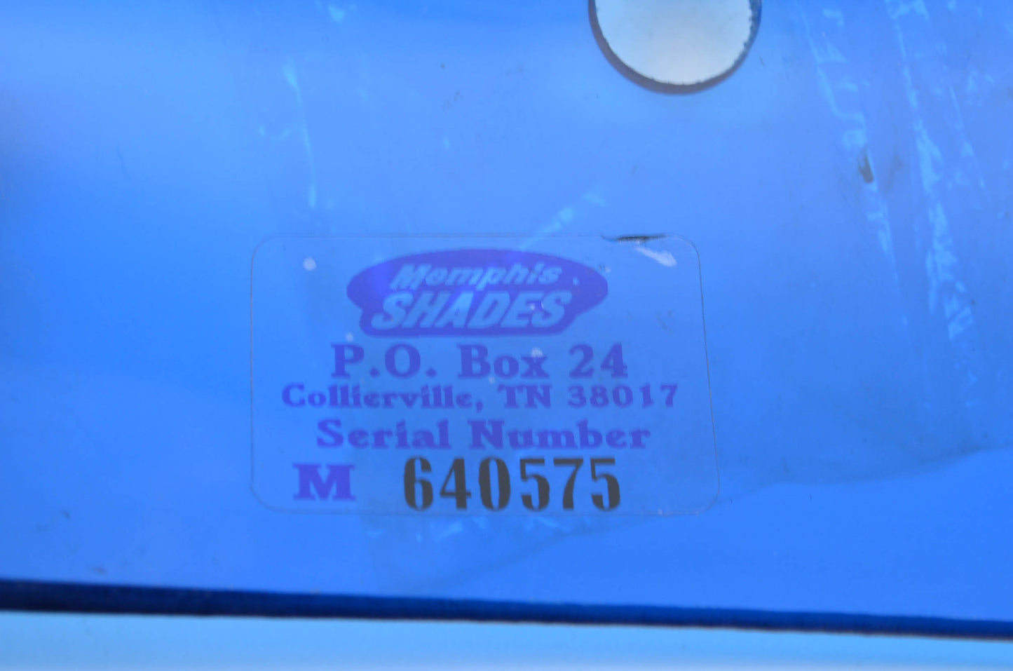 Memphis Shades 640575 Blue Windshield NOS