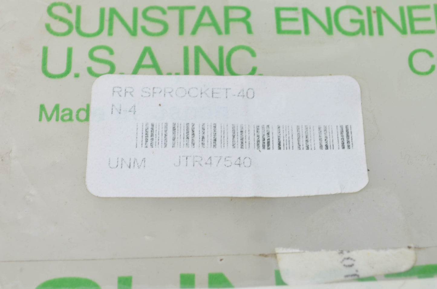 Sunstar JTR47540 40T Silver Sprocket NOS