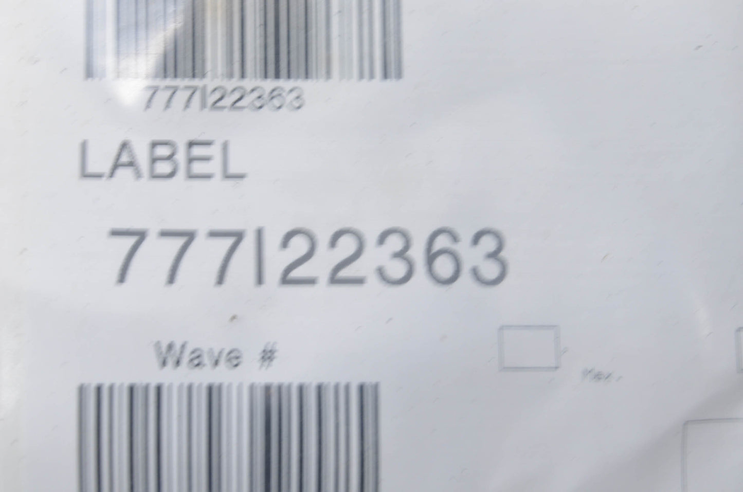 MTD 777I22363 Drive/Auger Lock Label NOS