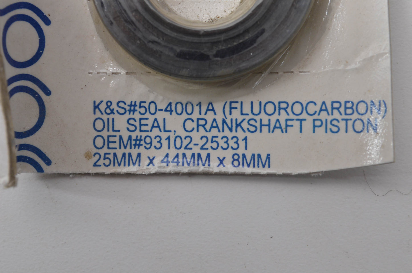 K&S 50-4001A, 93102-25331 Yamaha Crankshaft Piston Oil Seal NOS
