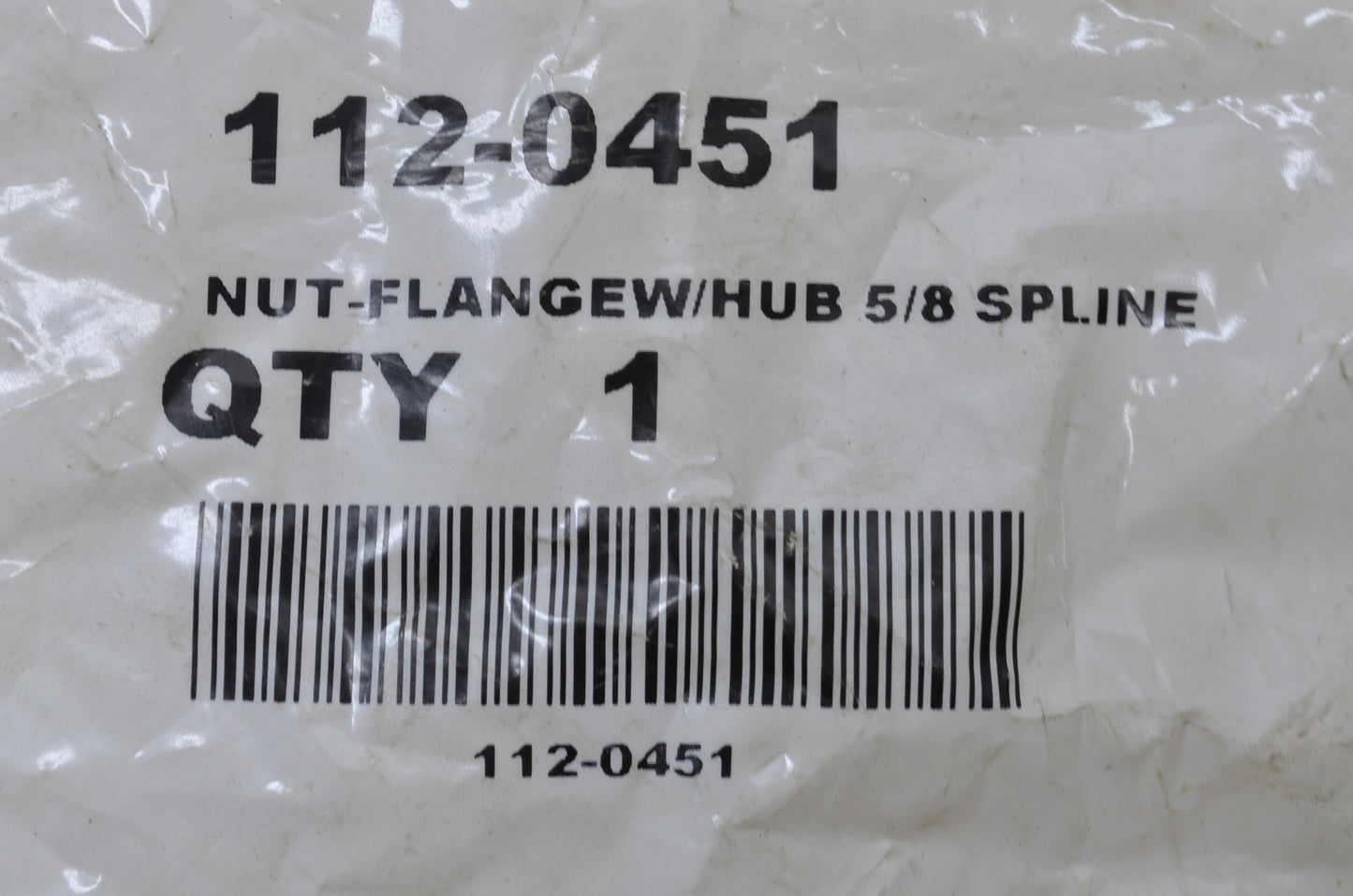 Toro 112-0451 Flange Nut NOS