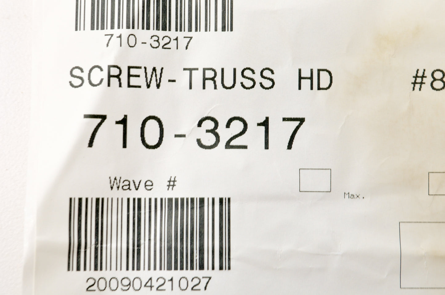 MTD 710-3217 Screw NOS