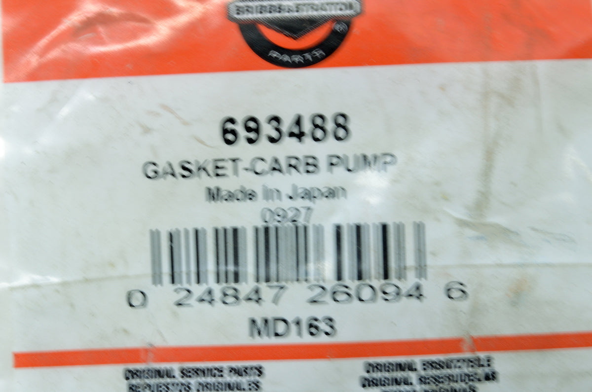 OEM Briggs & Stratton 693488 Carburetor Pump Gasket