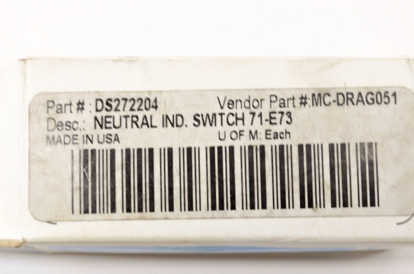 Drag Specialties DS272204 Neutral Switch NOS