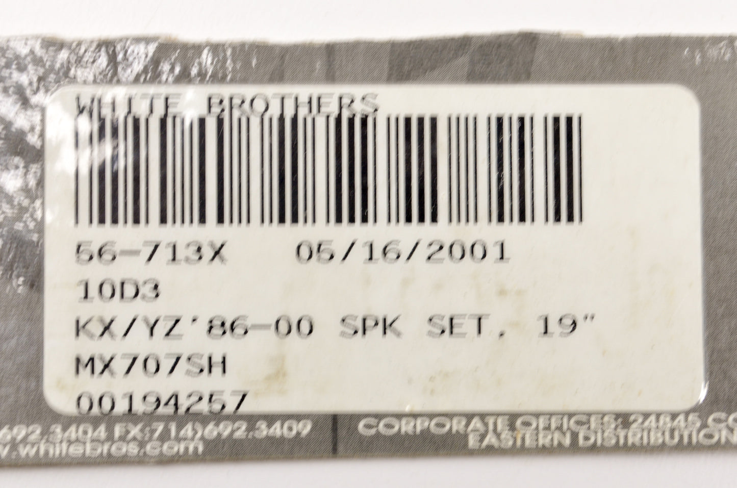 White Brothers 56-713X Spoke And Nipple QTY 5