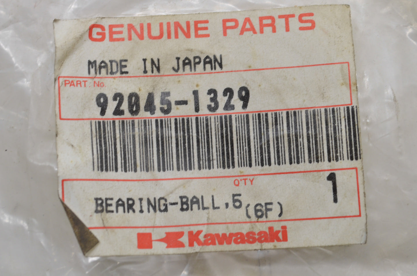 OEM Kawasaki 92045-1329 Ball Bearing 5206 NOS