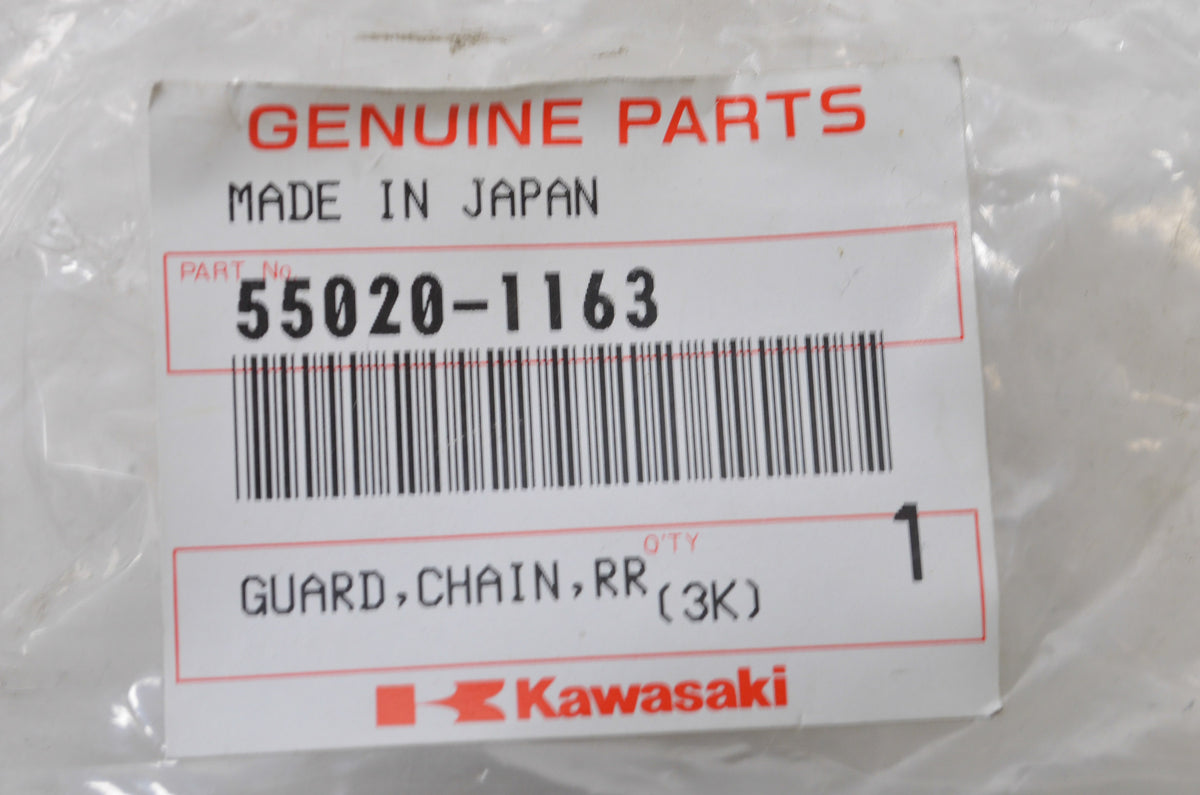 OEM Kawasaki 55020-1163 Rear Chain Guard NOS