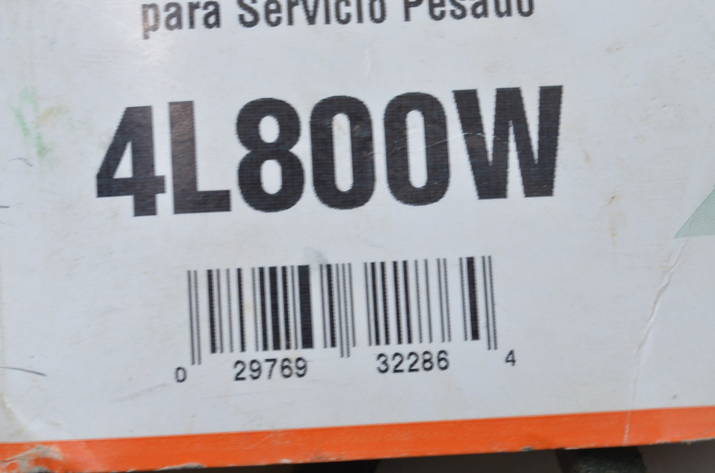 NAPA 4L800W Heavy Duty FHP Belt NOS