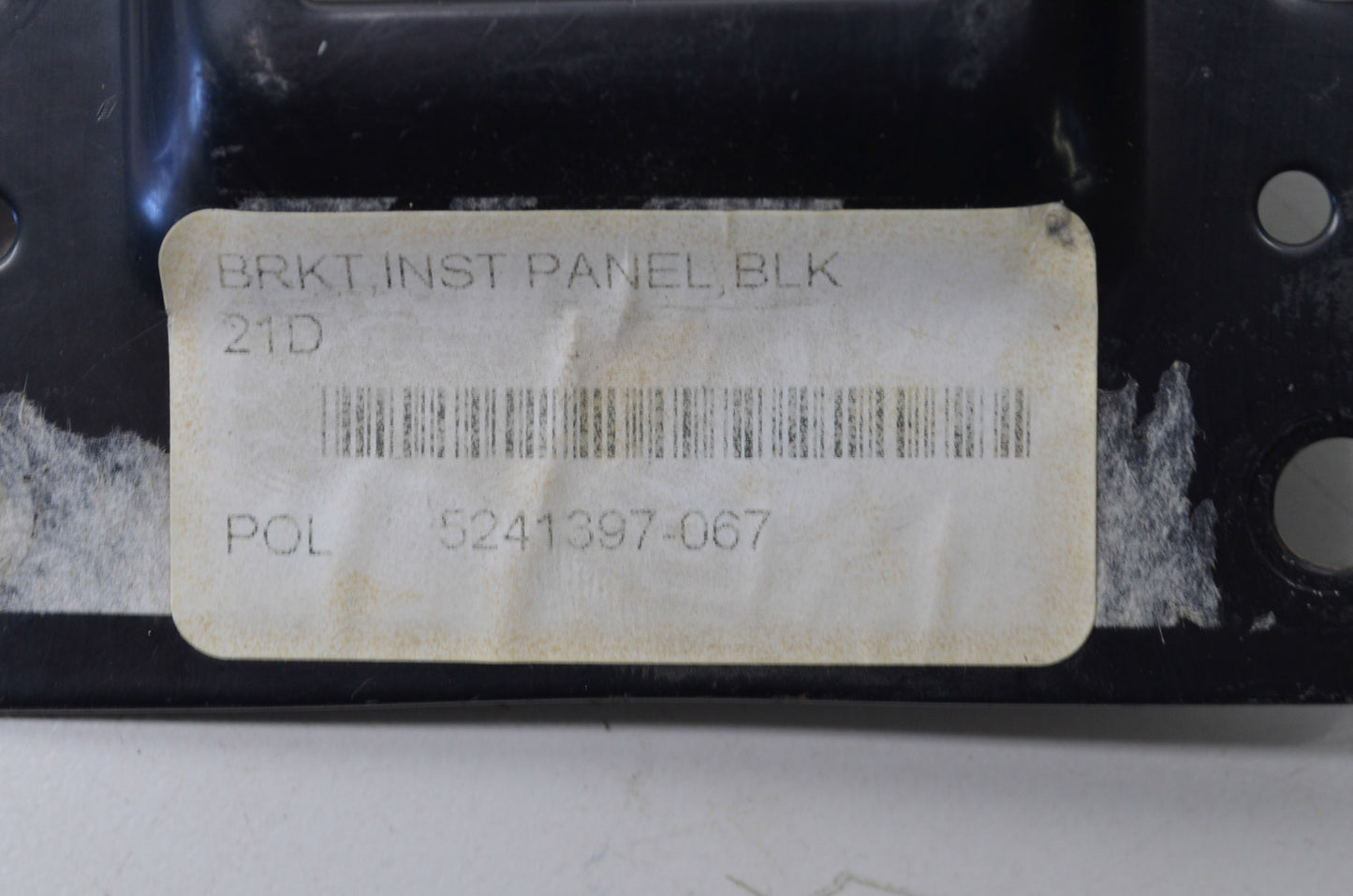 OEM Polaris 5241397-067 Black Instrument Panel Bracket