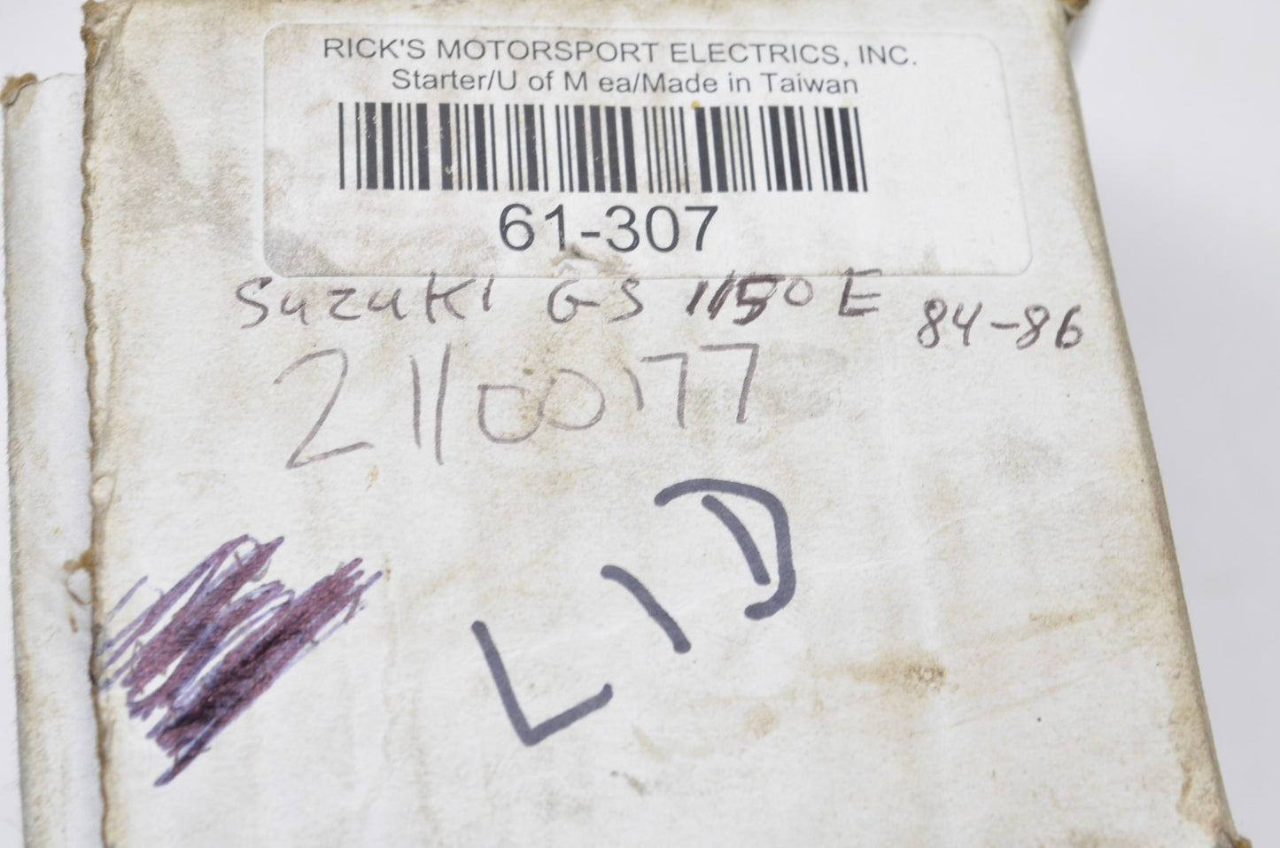 Rick's Motorsport Electrics 61-307 Rick's Motorsport Electrics Starter NOS