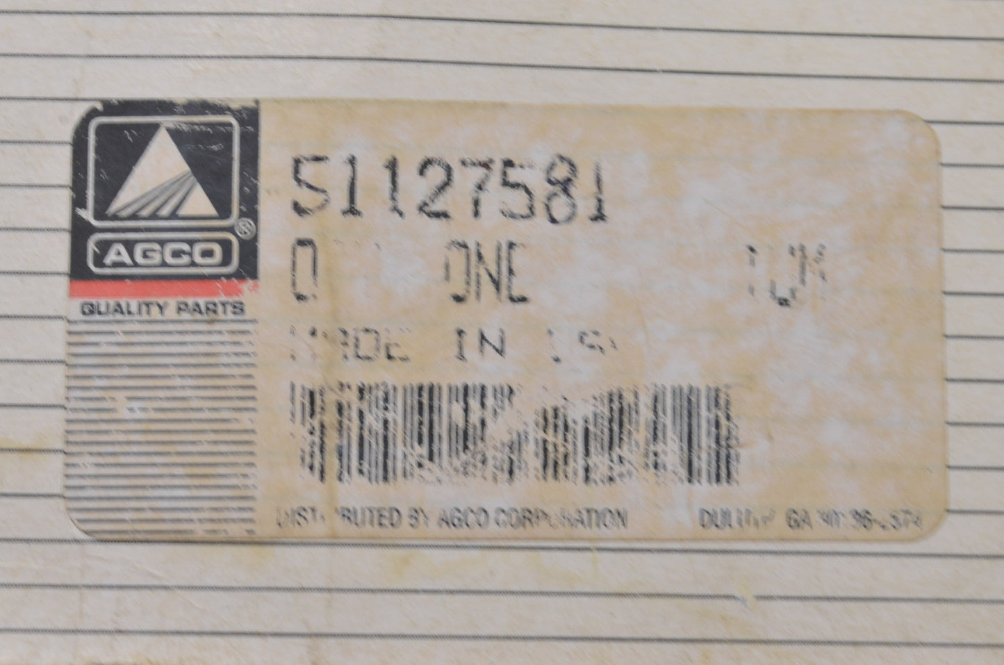 AGCO 51127581 Belt NOS