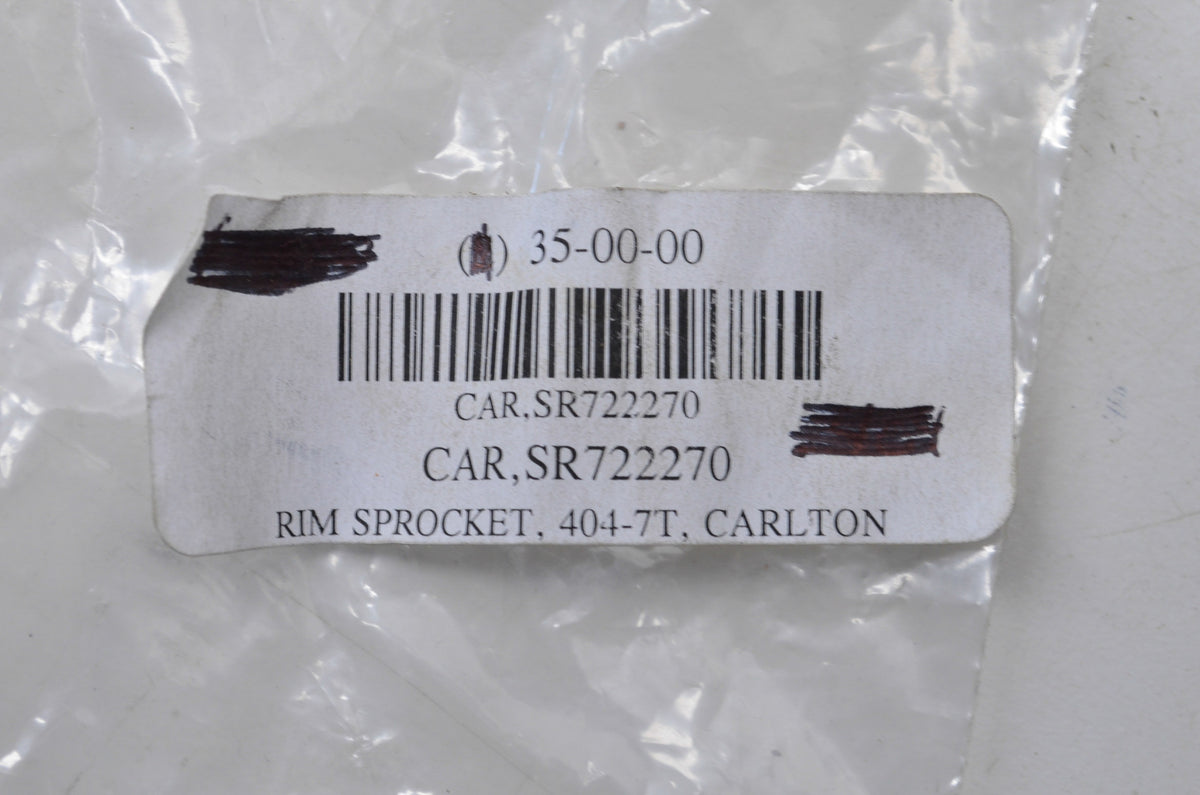 Carlton SR722270 Rim Sprocket 404-7 Tooth NOS