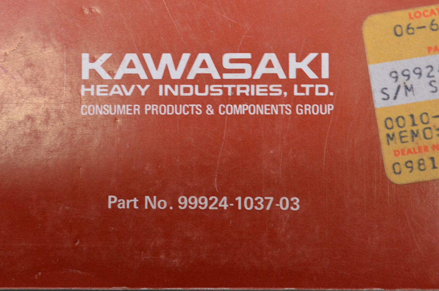 OEM Kawasaki 99924-1037-03 Service Manual Supplement ZN1300