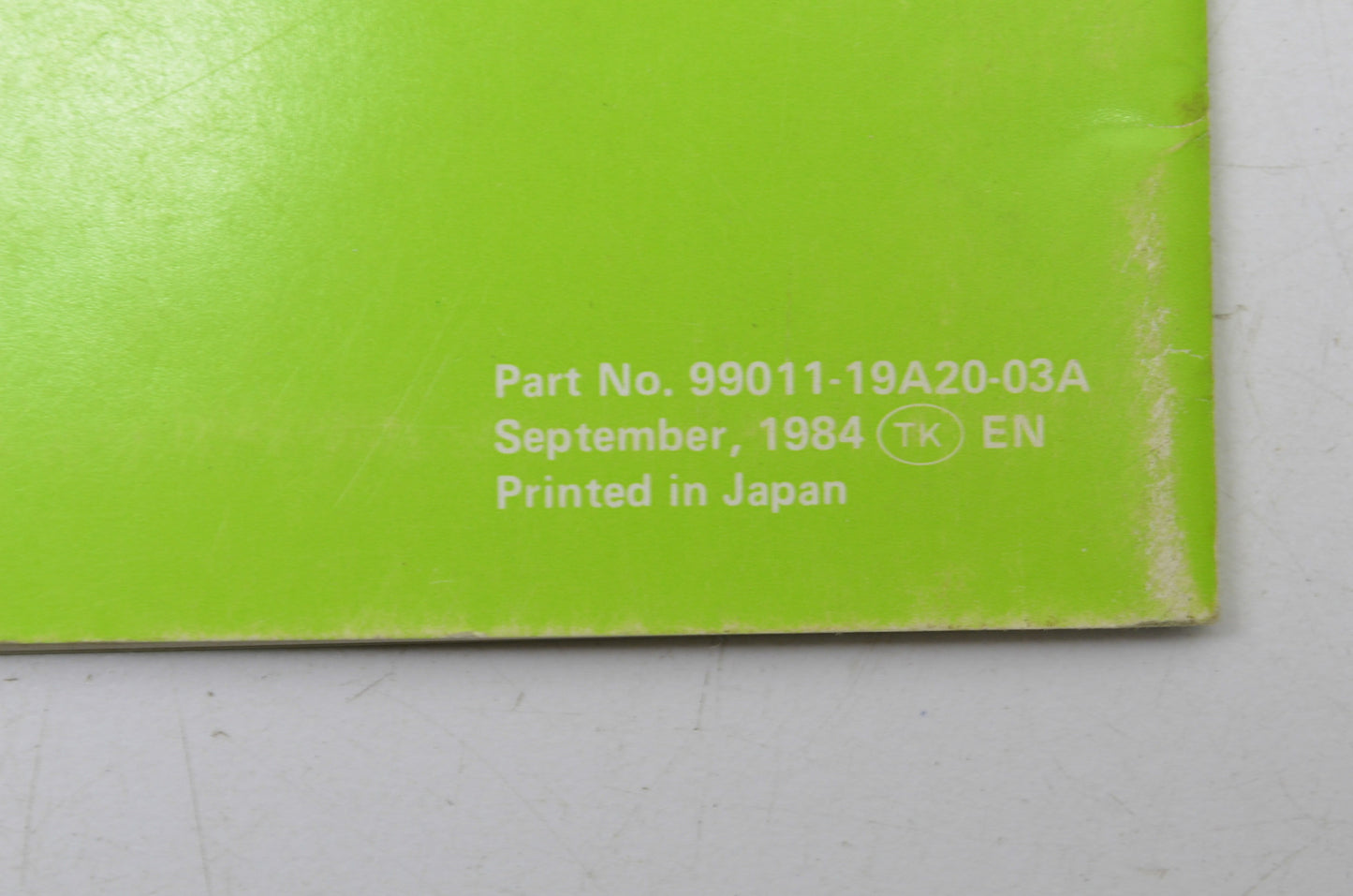 OEM Suzuki 99011-19A20-03A 1985 LT250R Owner's Manual