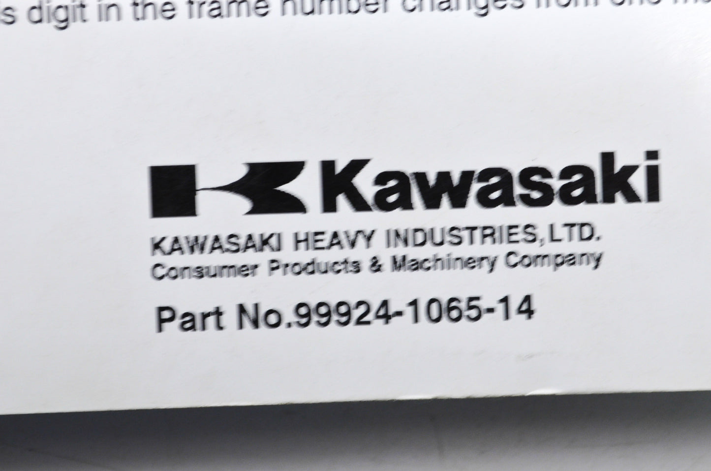 OEM Kawasaki 99924-1065-14 Service Manual ZG1000A