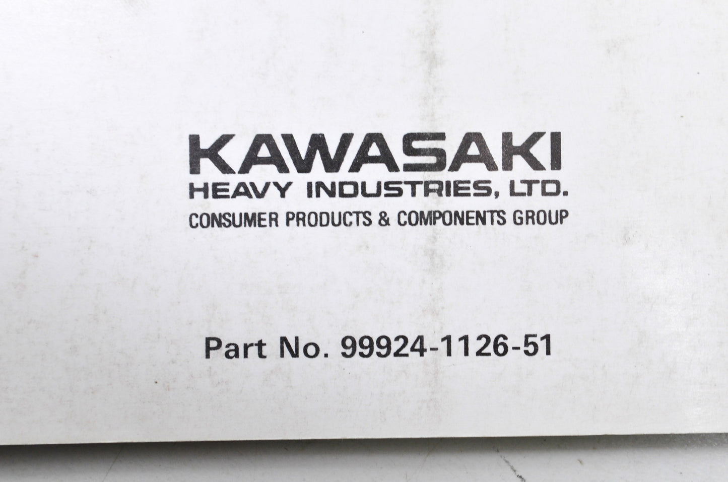 OEM Kawasaki 99924-1126-51 Service Manual Supplement ZX750H2