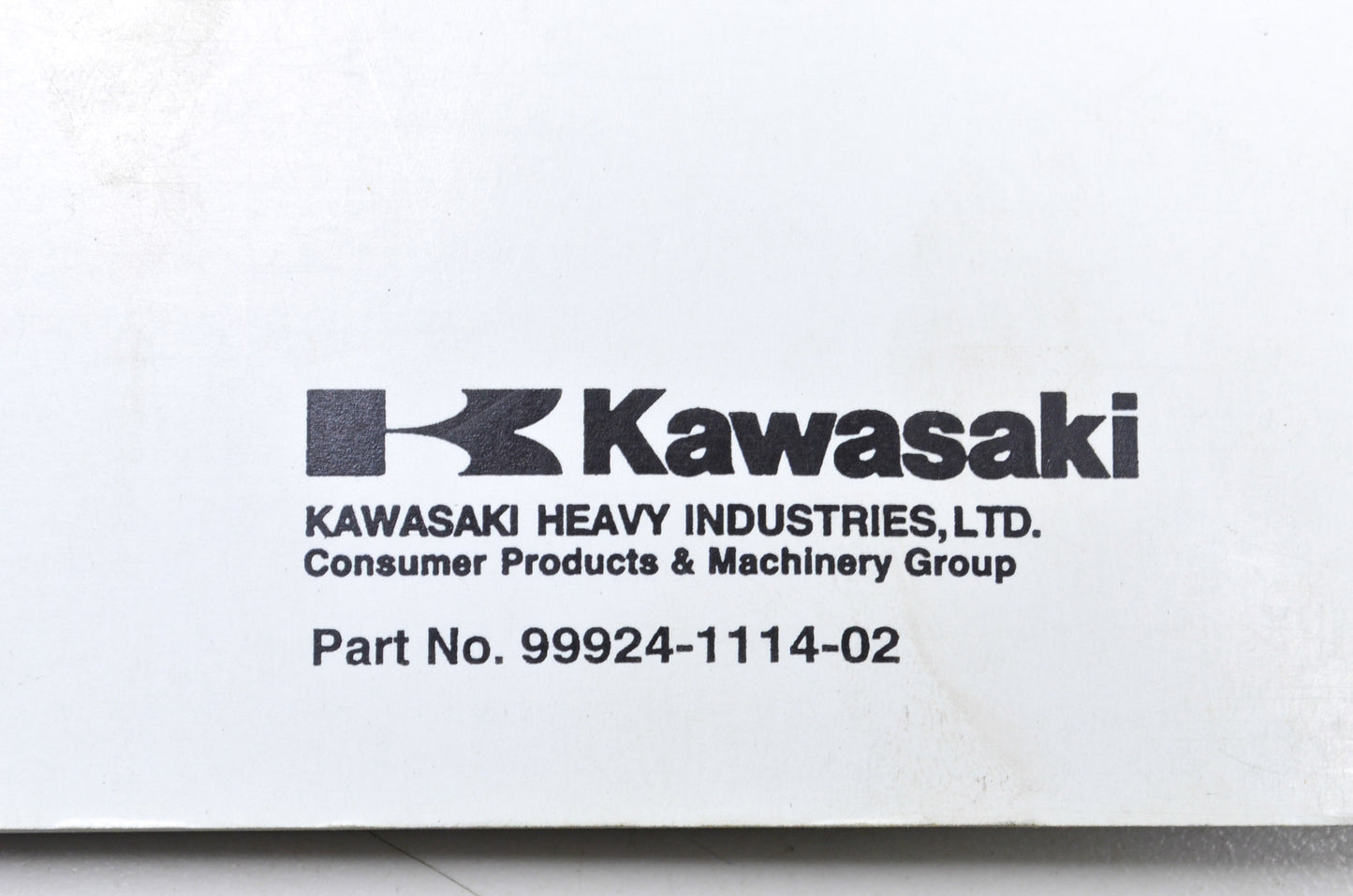 OEM Kawasaki 99924-1114-02 Service Manual KDX200E
