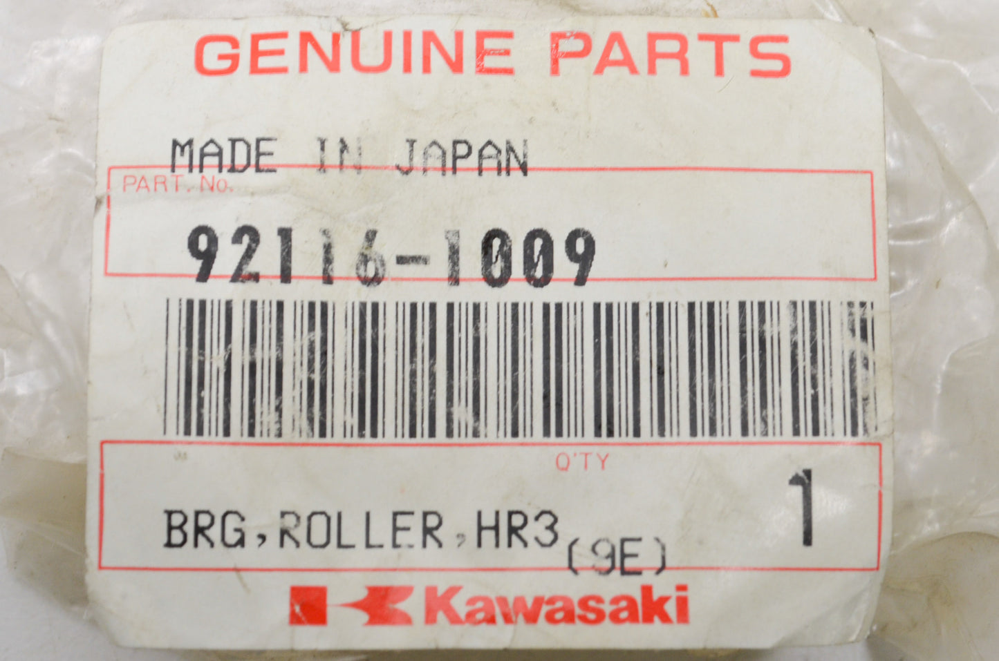 OEM Kawasaki 92116-1009 Bearing NOS
