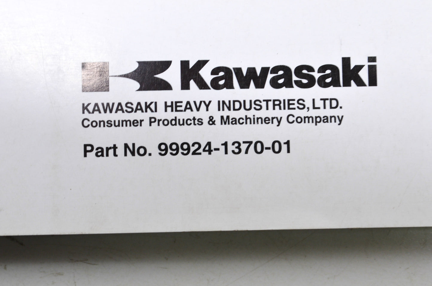 OEM Kawasaki 99924-1370-01 Service Manual KSF50B NOS
