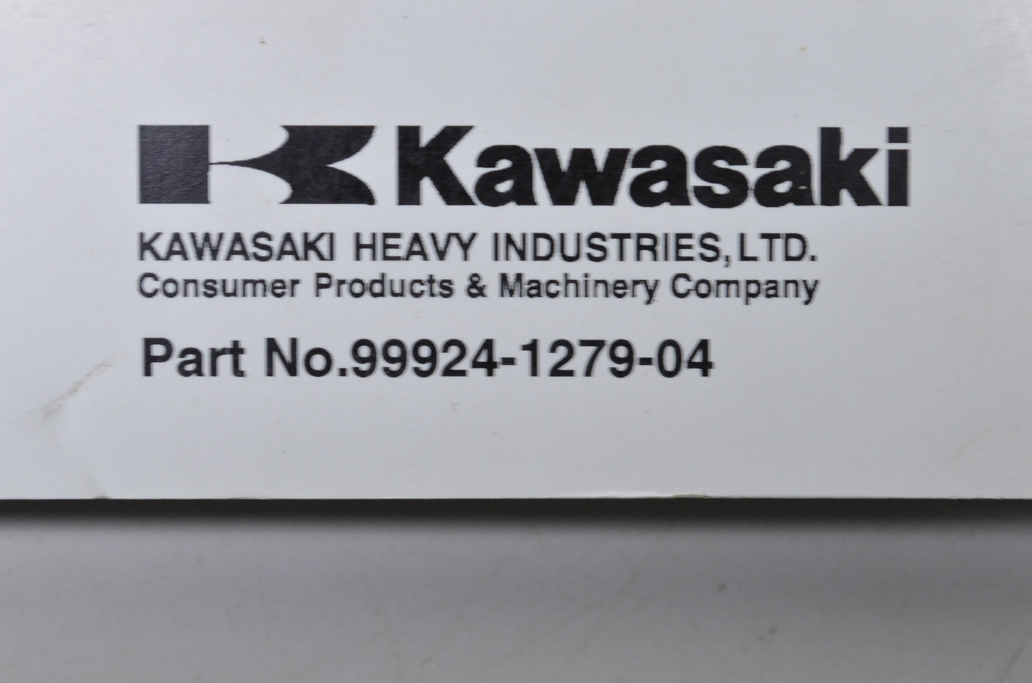 OEM Kawasaki 99924-1279-04 Service Manual ZX1200C NOS