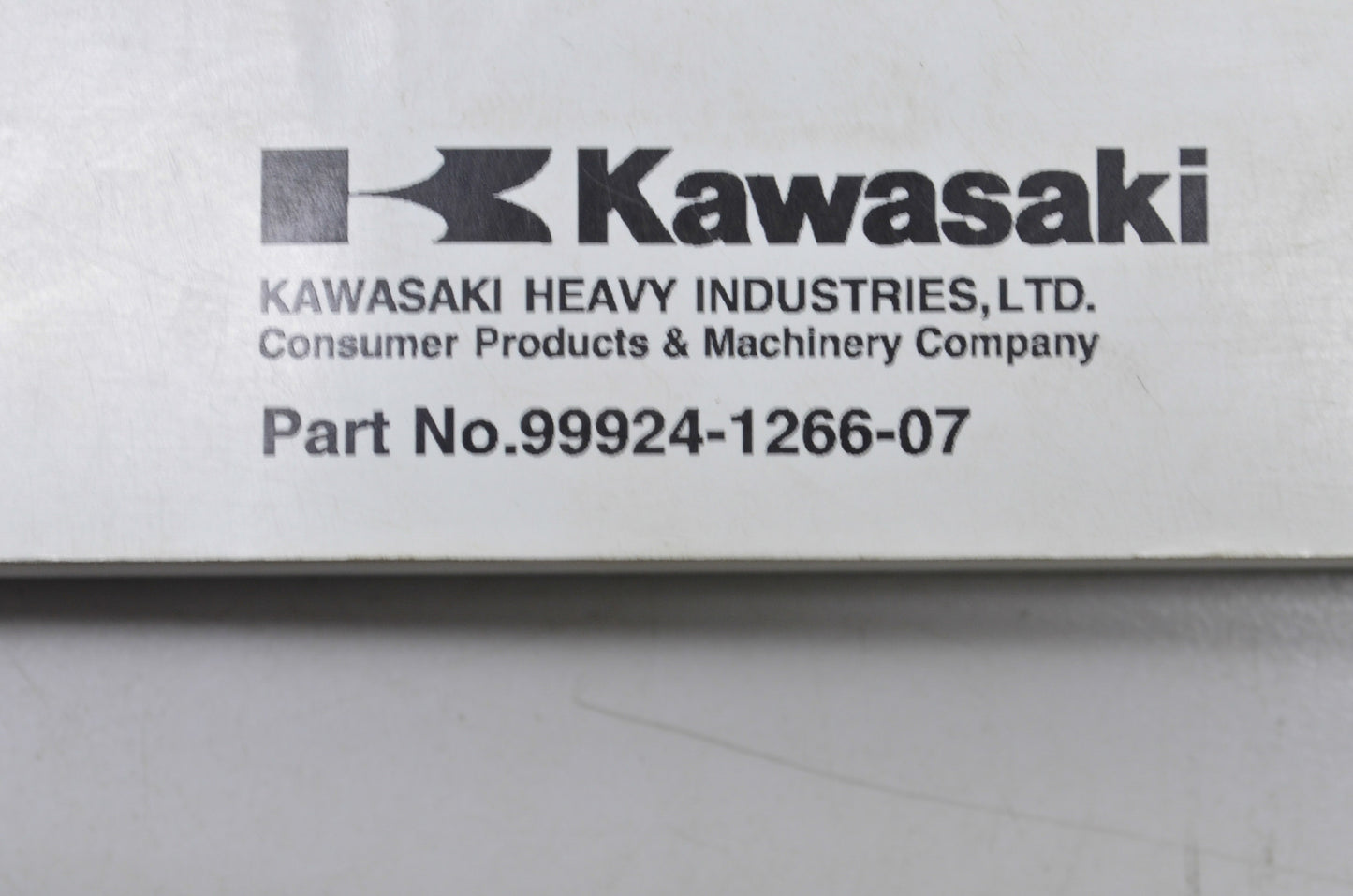 OEM Kawasaki 99924-1266-07 Service Manual ZR1200A