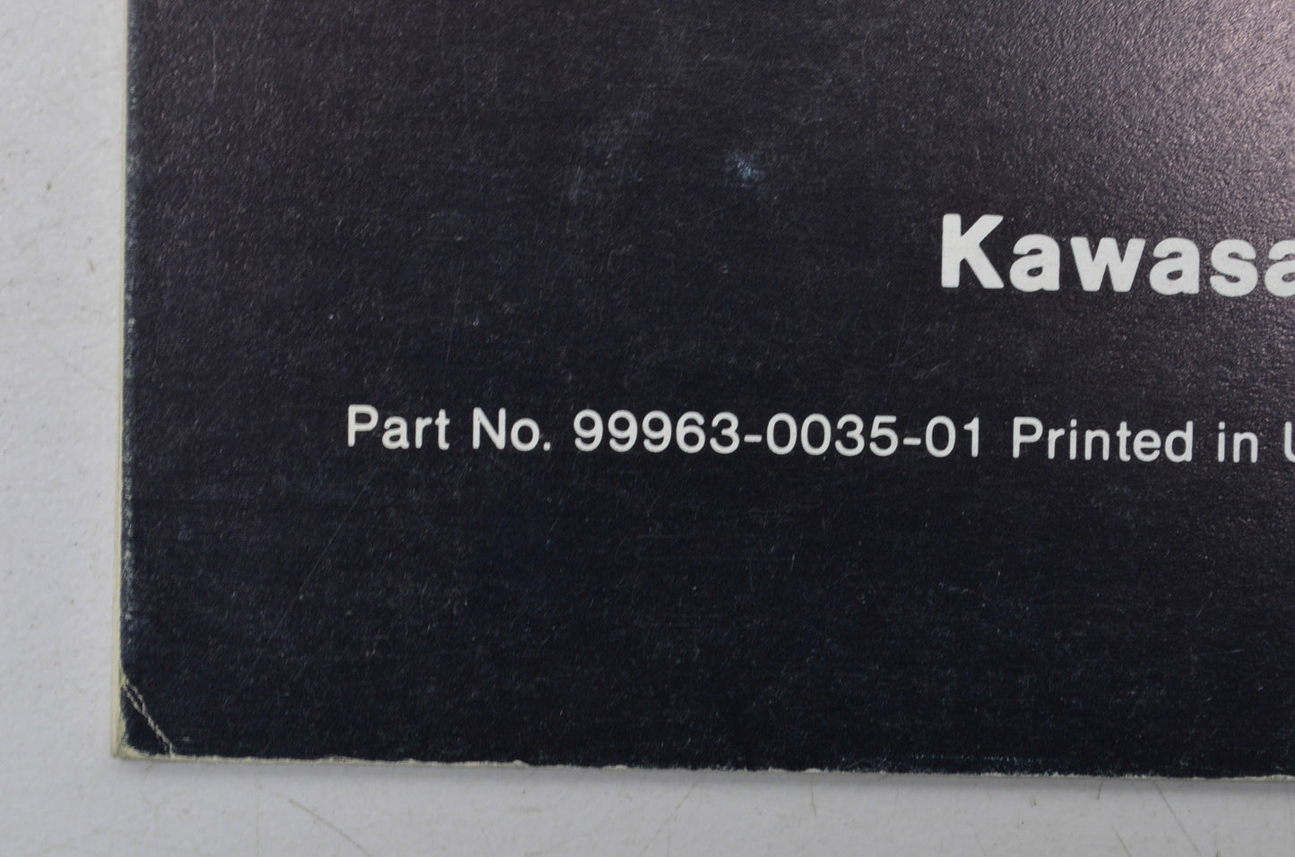 OEM Kawasaki 99963-0035-01 Service Manual Supplement KZ1000G1