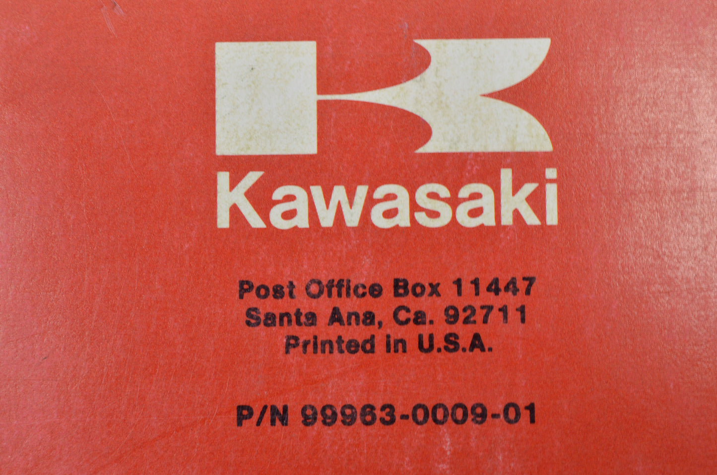 OEM Kawasaki 99963-0009-01 Service Manual KV75/MT1