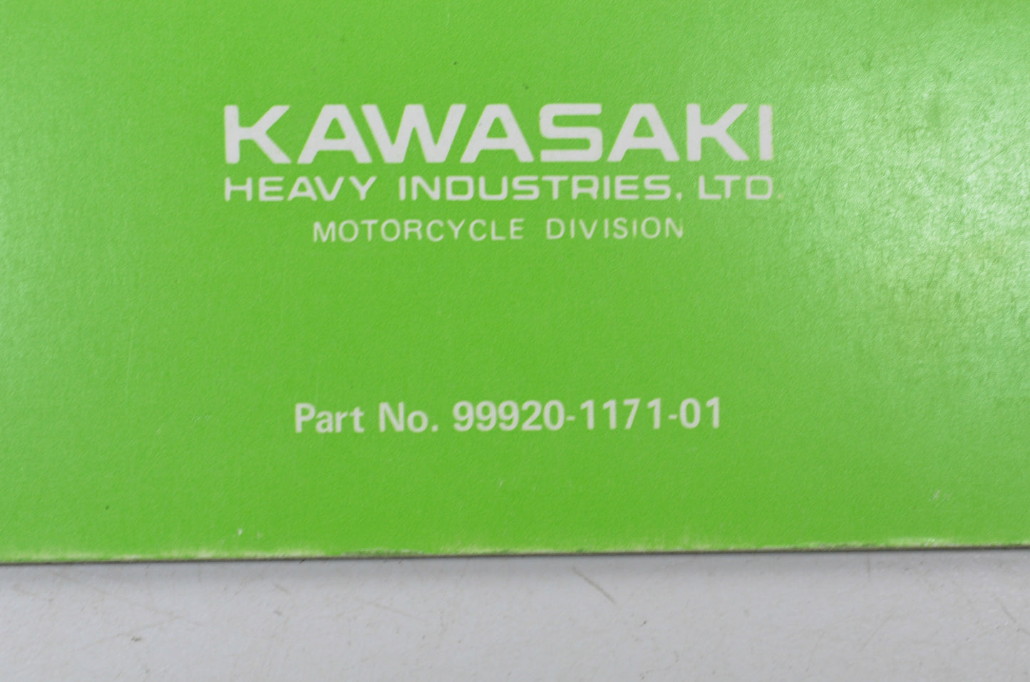 OEM Kawasaki 99920-1171-01 Owner's & Service Manual KX80C2