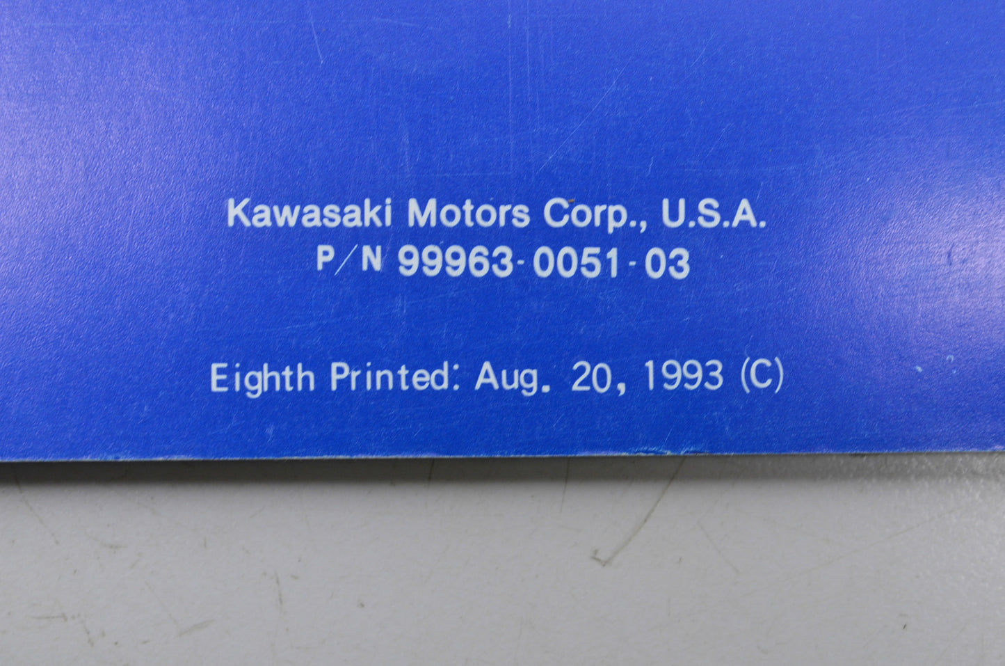 OEM Kawasaki 99963-0051-03 Service Manual JS550A