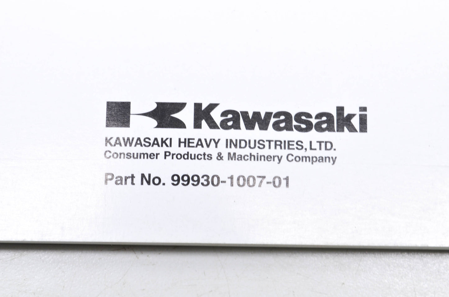 OEM Kawasaki 99930-1007-01 Recognition Manual 95-01 NOS
