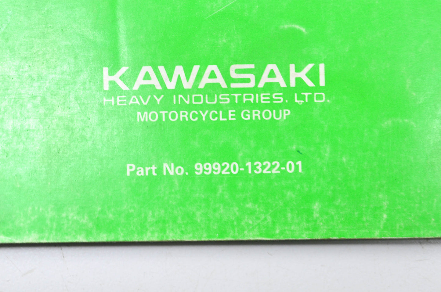 OEM Kawasaki 99920-1322-01 Owner's & Service Manual KX250D2