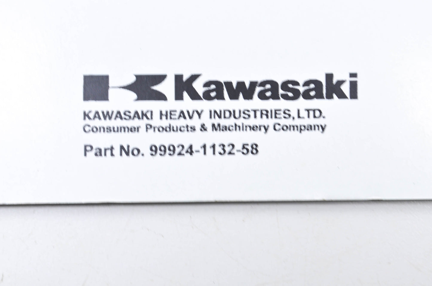 OEM Kawasaki 99924-1132-58 Service Manual Supplement KX500E NOS
