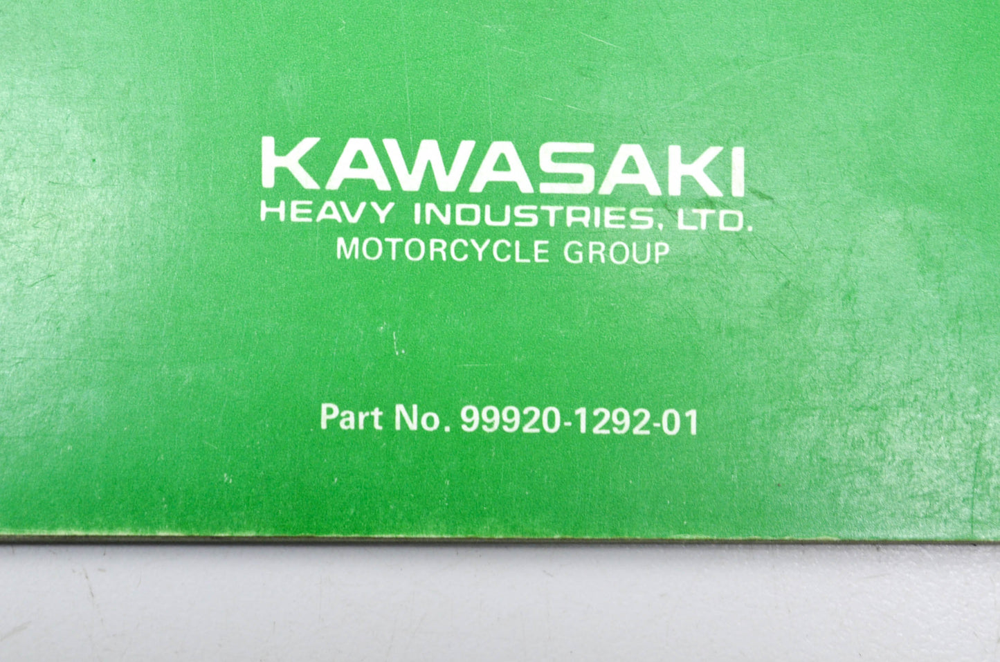 OEM Kawasaki 99920-1292-01 Owner's & Service Manual KDX200A3
