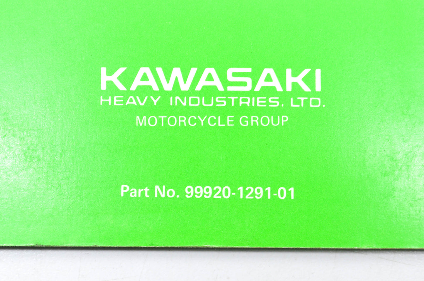 OEM Kawasaki 99920-1291-01 Owner's & Service Manual KX60B1